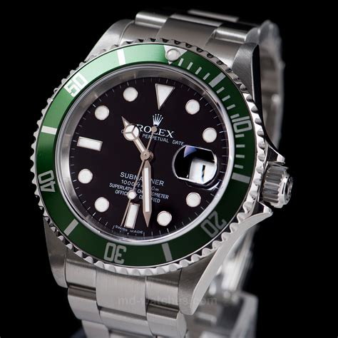 rolex submariner date ceramic green|rolex submariner green bezel price.